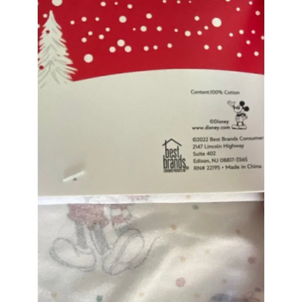 Disney Mickey Minnie‎ Mouse CHRISTMAS Cheer Kitchen Farmhouse Full Apron NEW